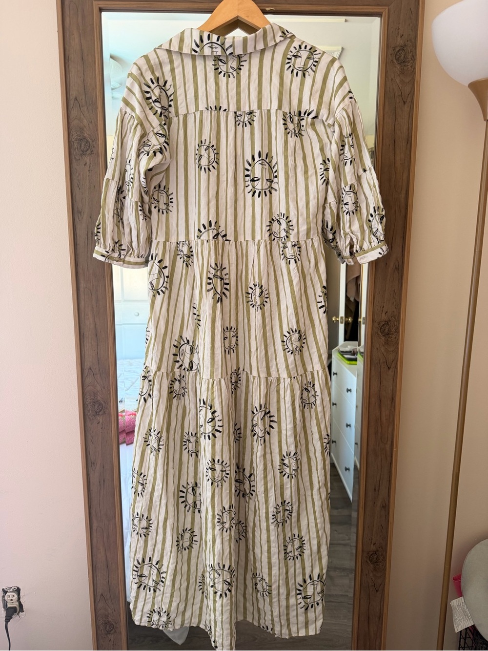 Anthropologie The LouLou Avenue Carolita Printed Tiered Shirt Dress - Picture 7 of 8
